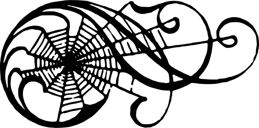 Spiderweb scroll png transparent