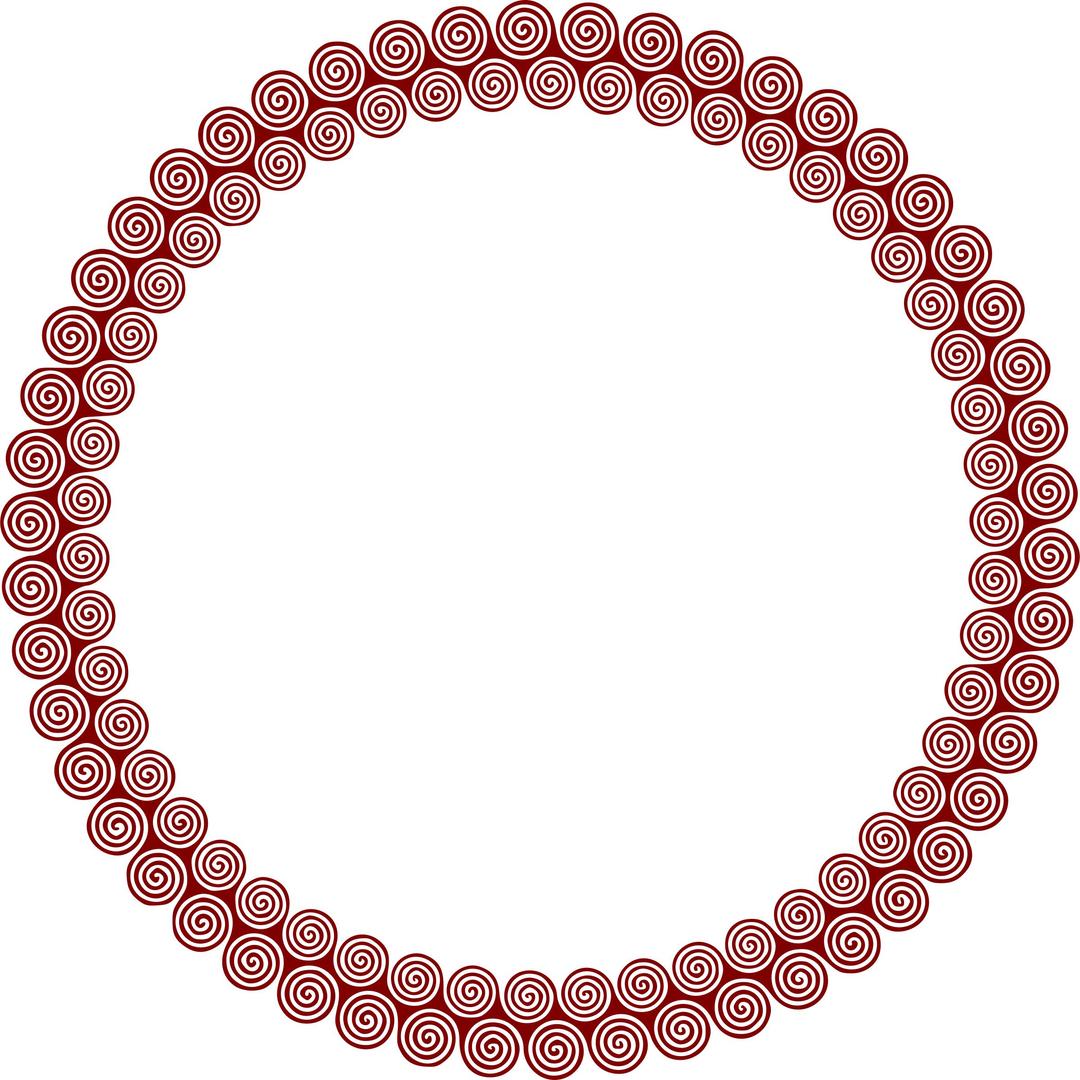 Spiral frame png transparent