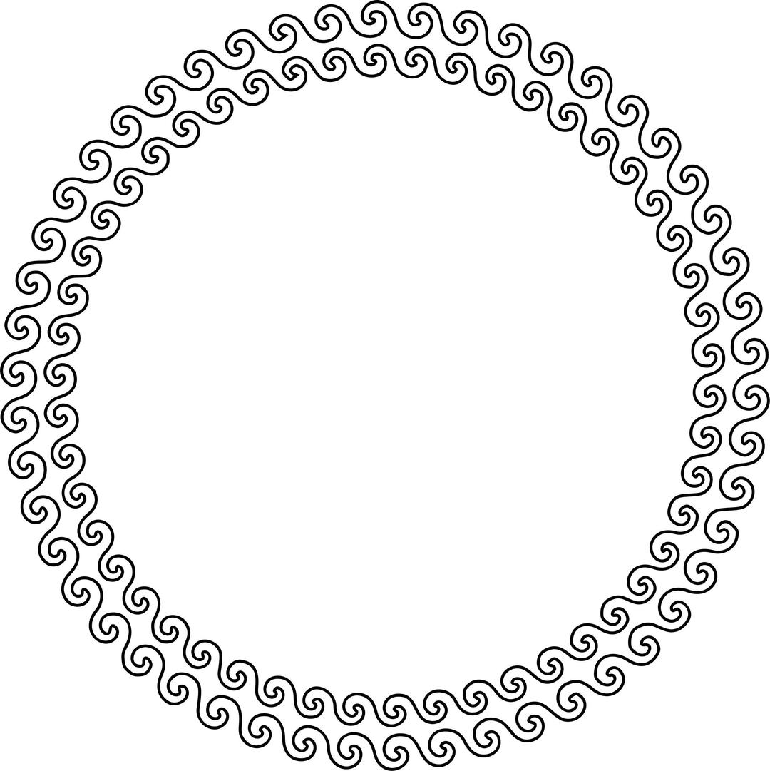Spiral frame 2 png transparent