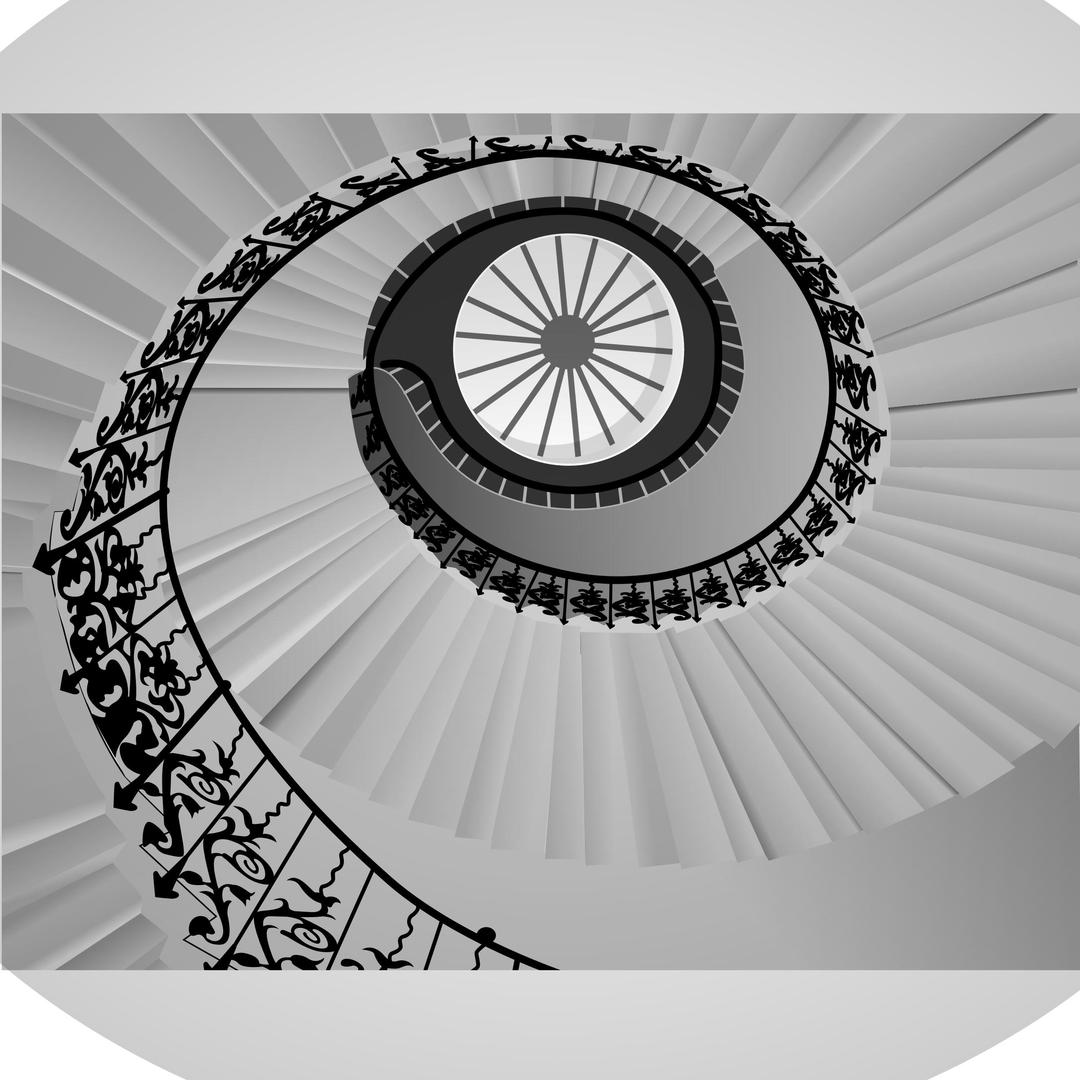 Spiral staircase png transparent