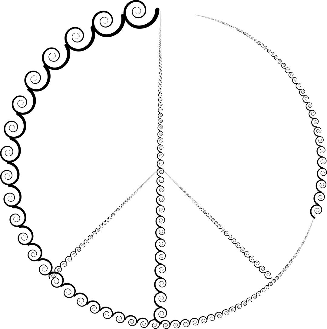 Spirals Peace Sign png transparent