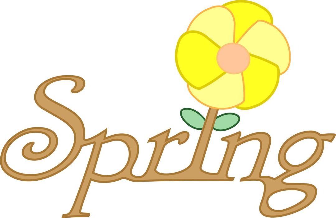 Spring rooted (in English) png transparent