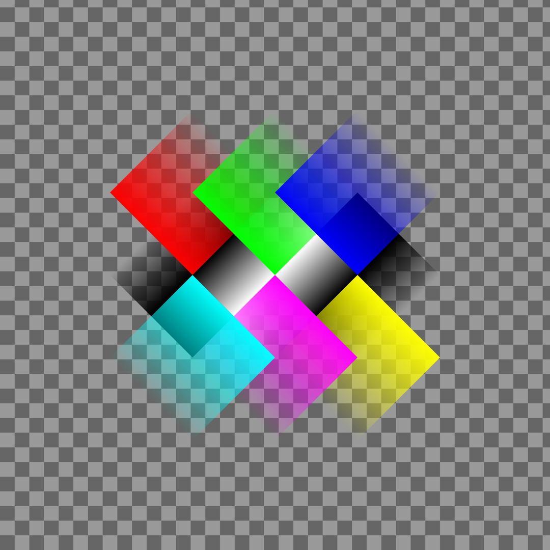 squares with gradient png transparent