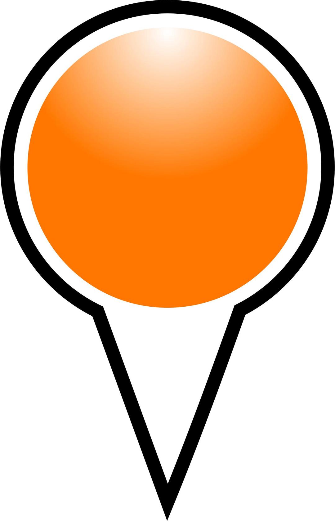 squat-marker-orange png transparent