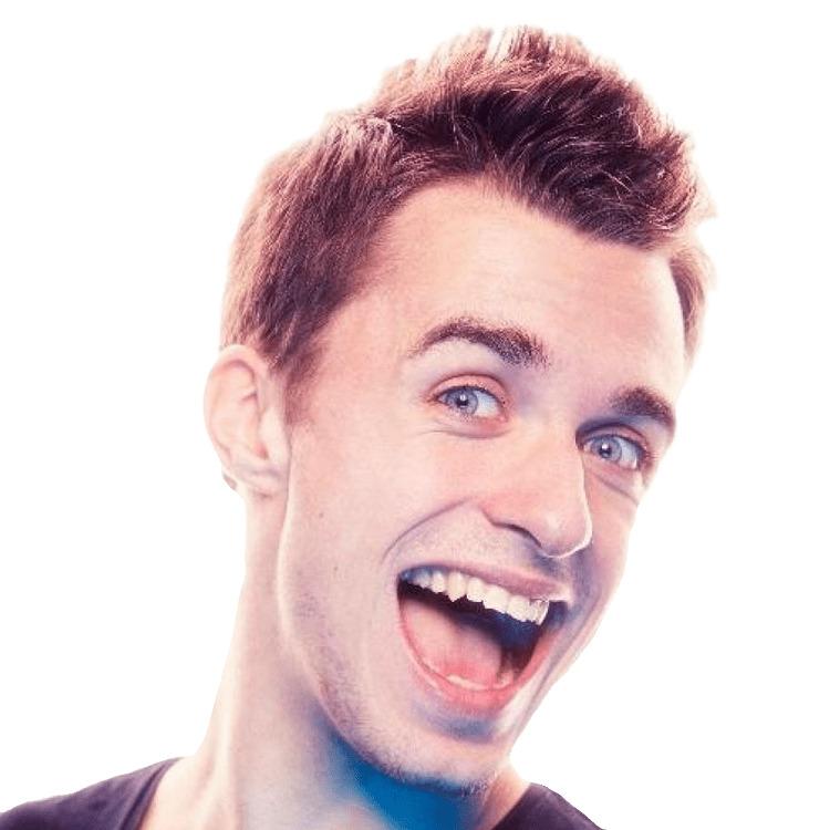Squeezie Laughing png transparent