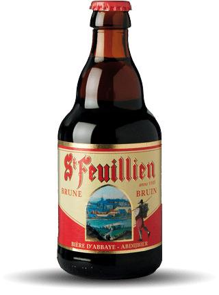 St Feuillien Brown Beer png transparent