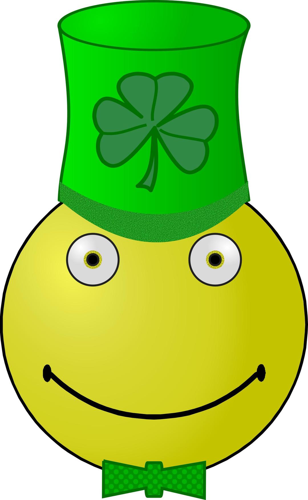 St. Patrick's Day smiley png transparent