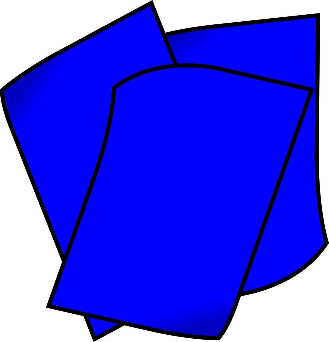 Stack of Blue Paper png transparent