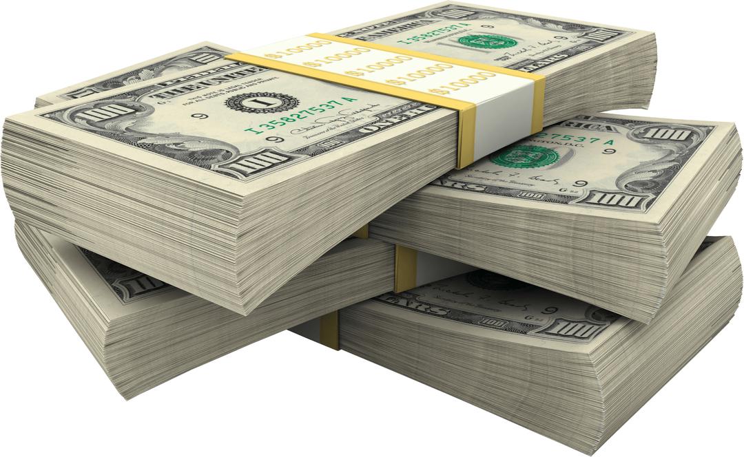 Stack Of Dollar Bills Money png transparent