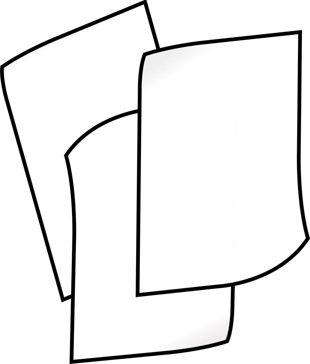 Stack of white paper png transparent