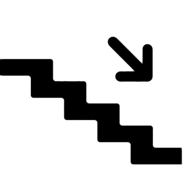 Stairs Down Icon png transparent
