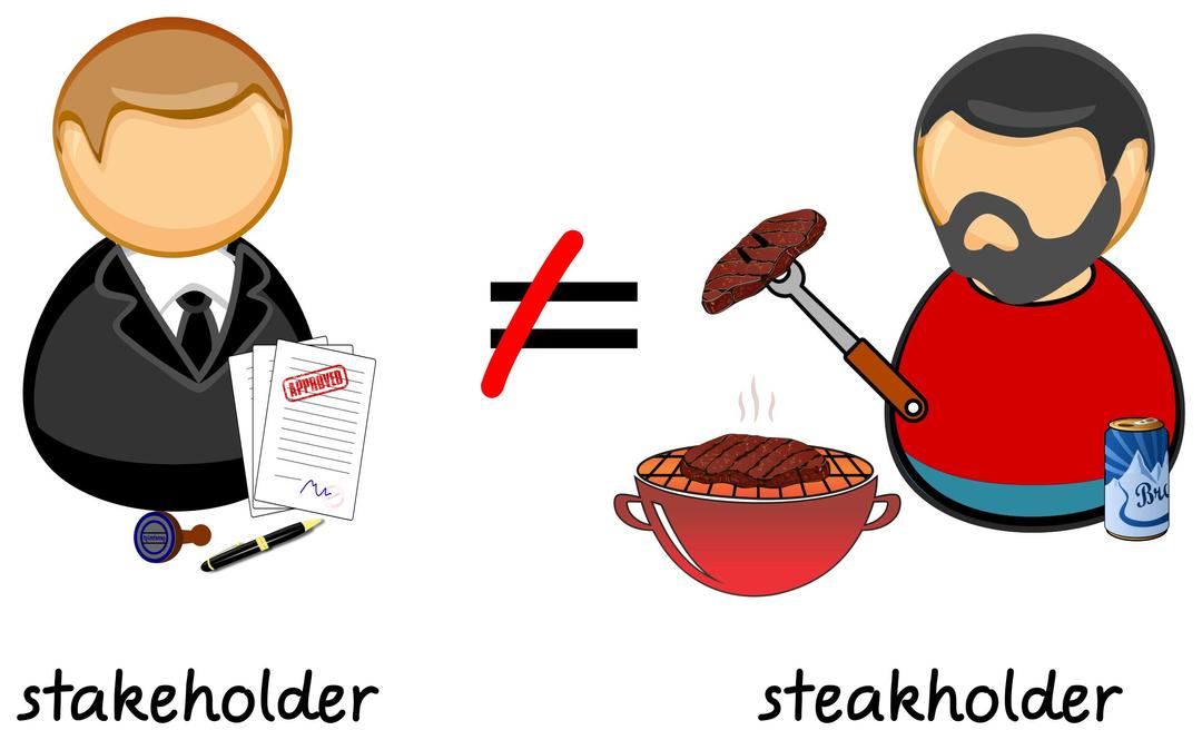 Stakeholder is not steakholder :-) png transparent