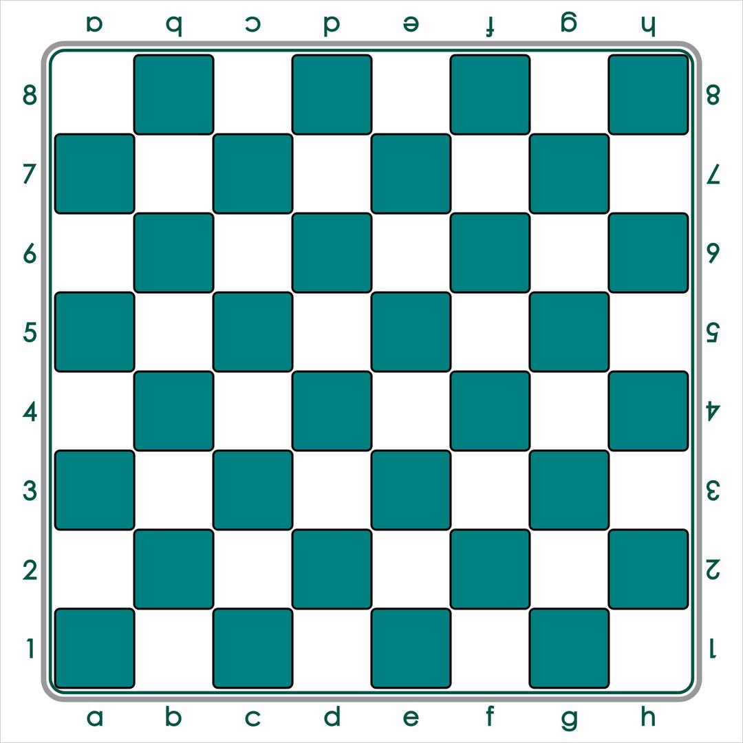Standard Chess Board - Green / Tablero de Ajedrez - Verde png transparent
