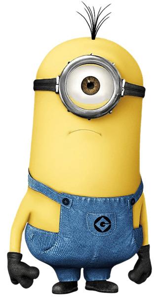 Standing Long Head Minion png transparent