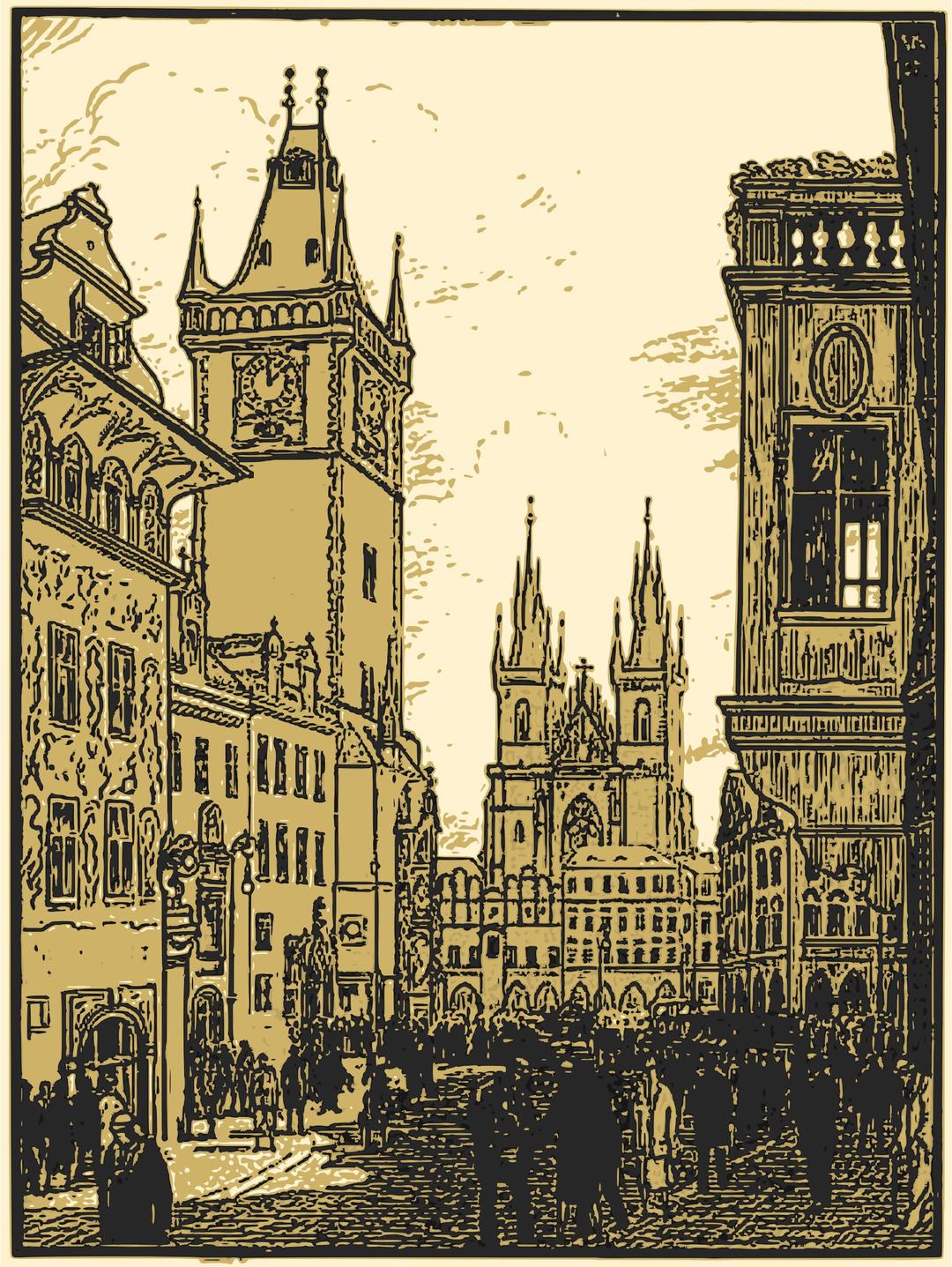 Staromestské namestí v Praze 1927 - Old Town Square in 1927 Prague png transparent