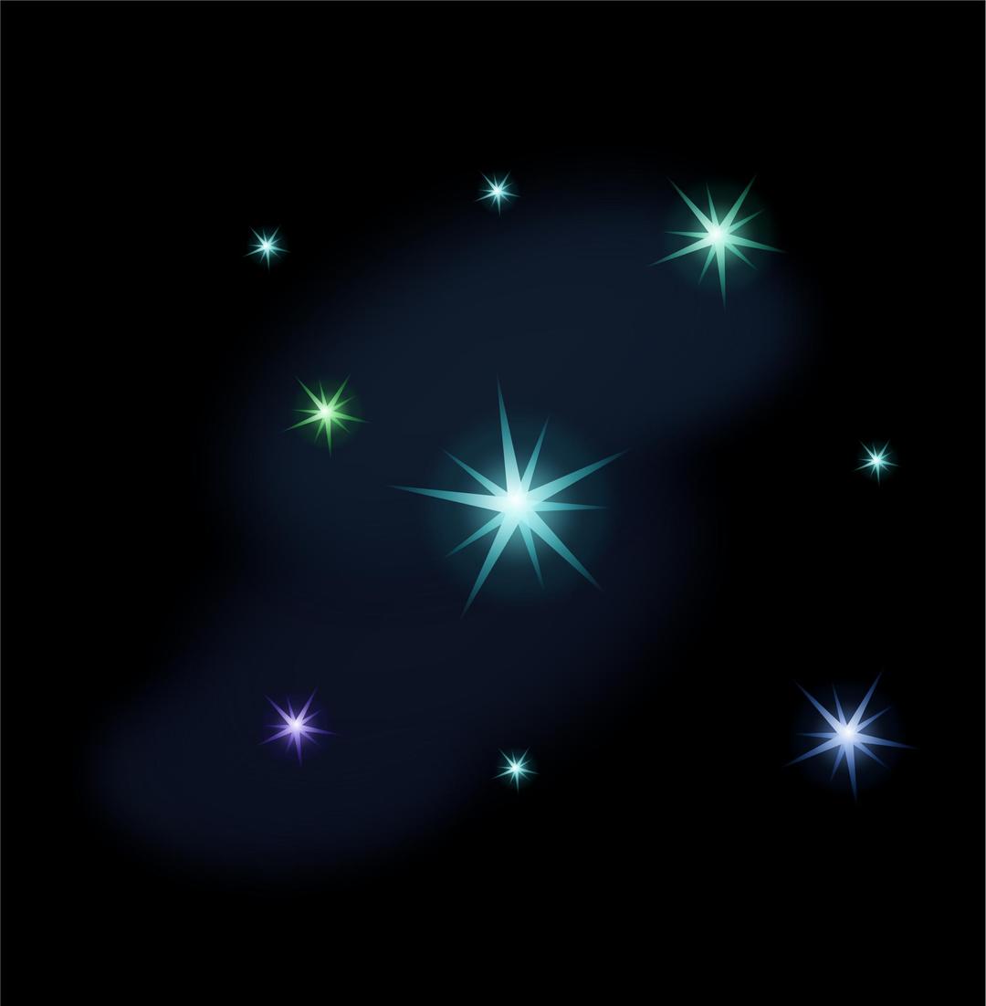 Starry night png transparent