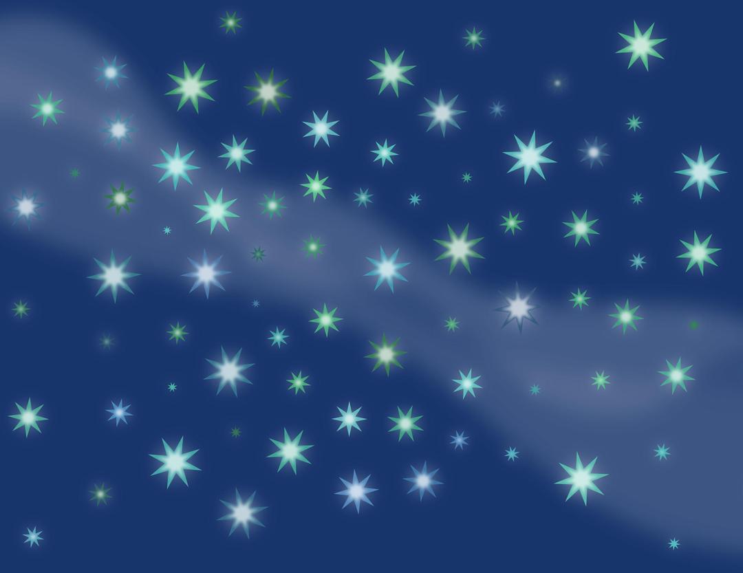 Starry Sky with Milky Way png transparent