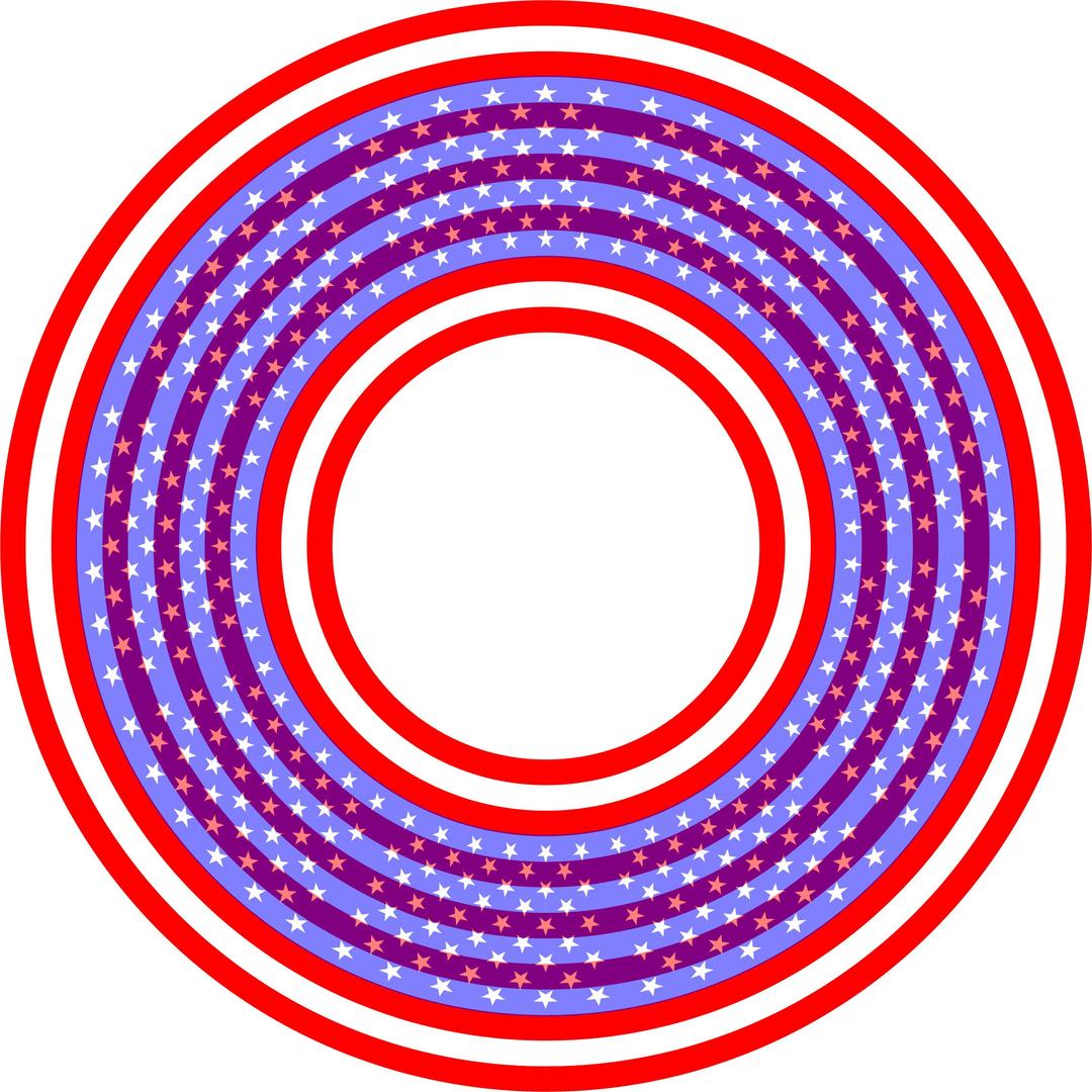 Stars And Stripes Circle png transparent