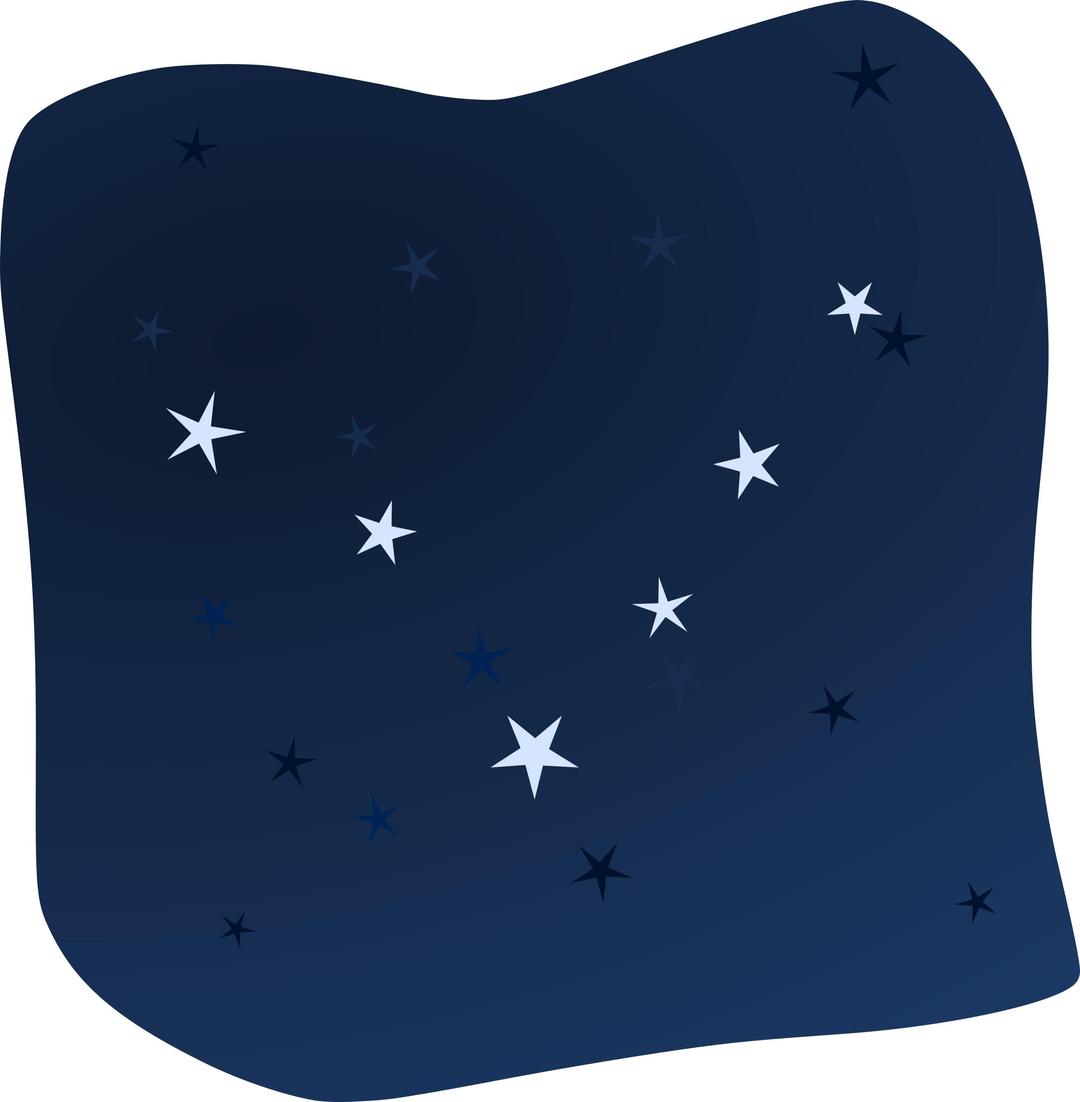 Stars in the Night png transparent