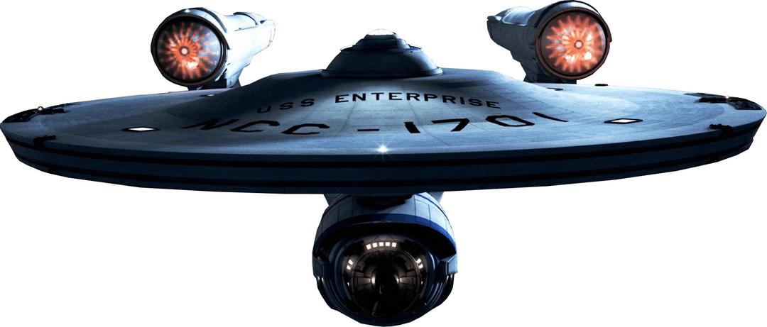 Starship Enterprise Front View png transparent