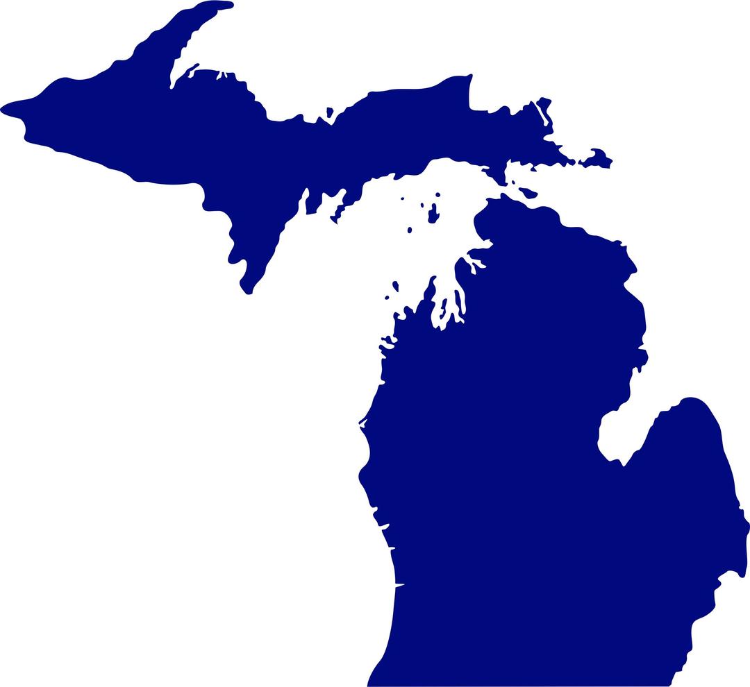 state of Michigan png transparent