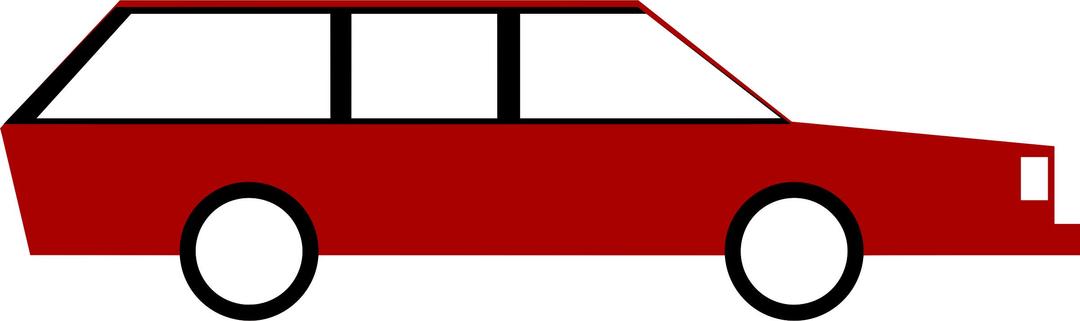 Station wagon vectorized png transparent