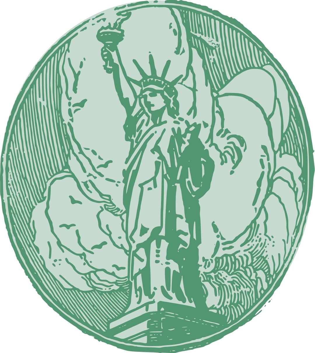 Statue of Liberty Circle png transparent