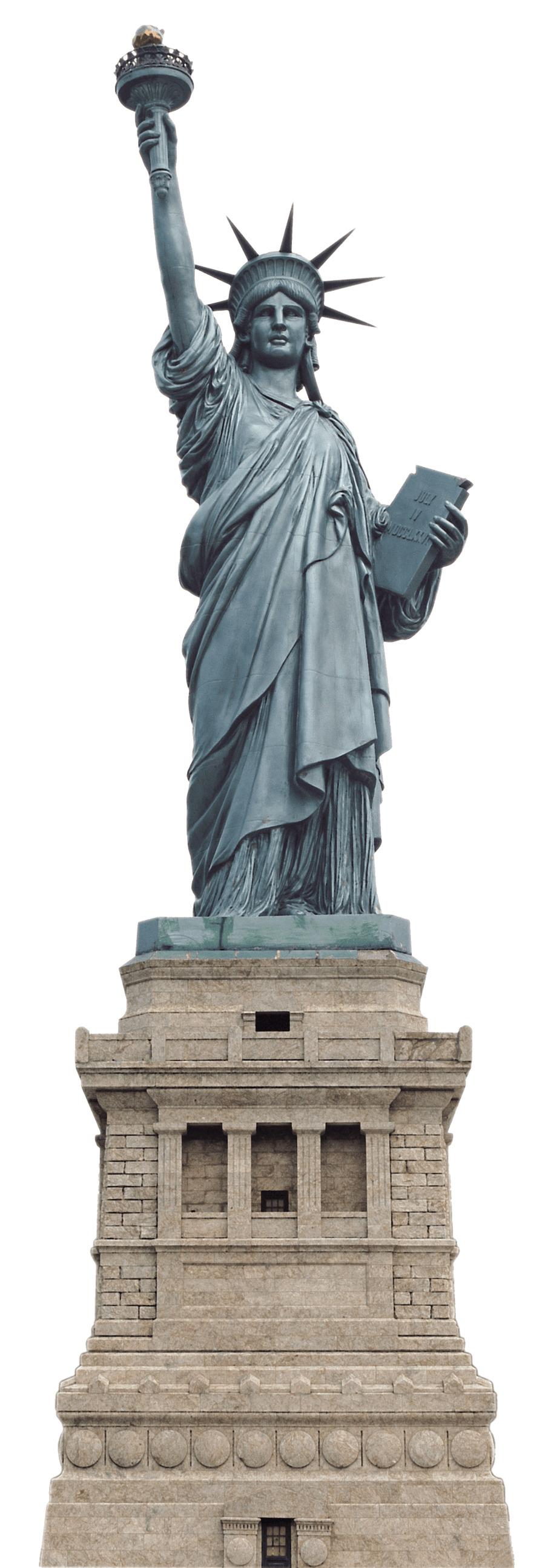 Statue Of Liberty Front png transparent