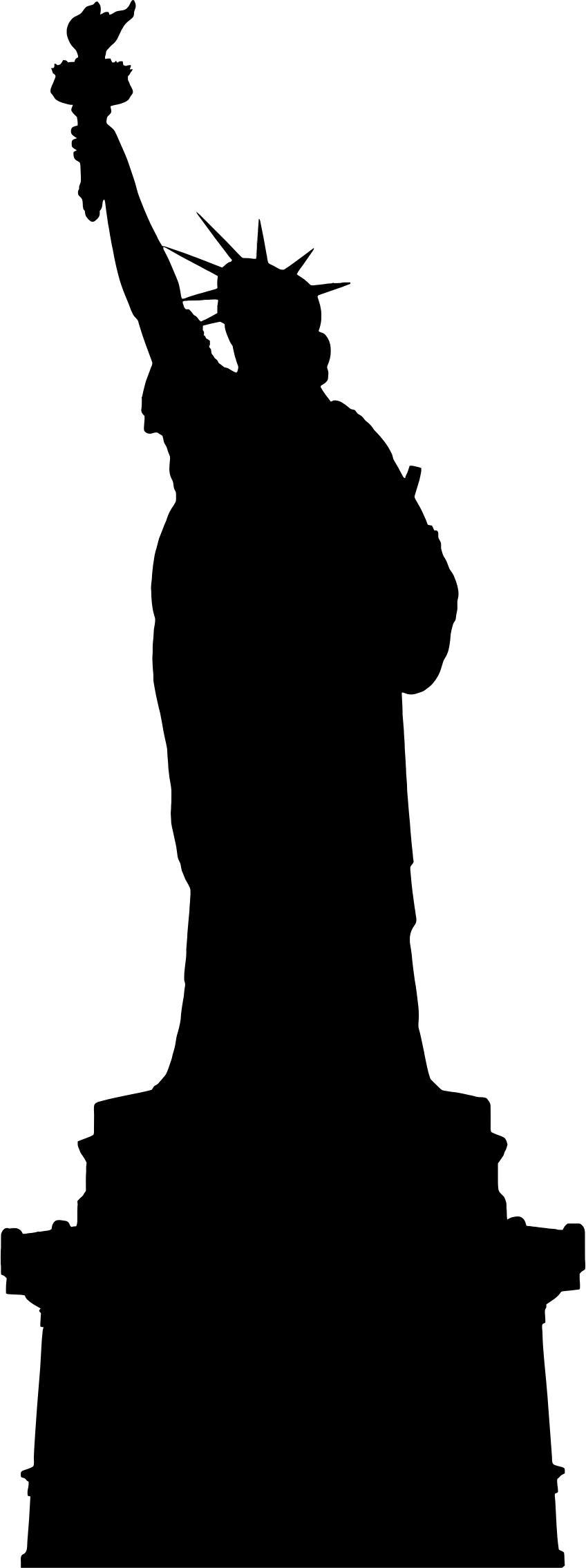 Statue of Liberty (silhouette) png transparent