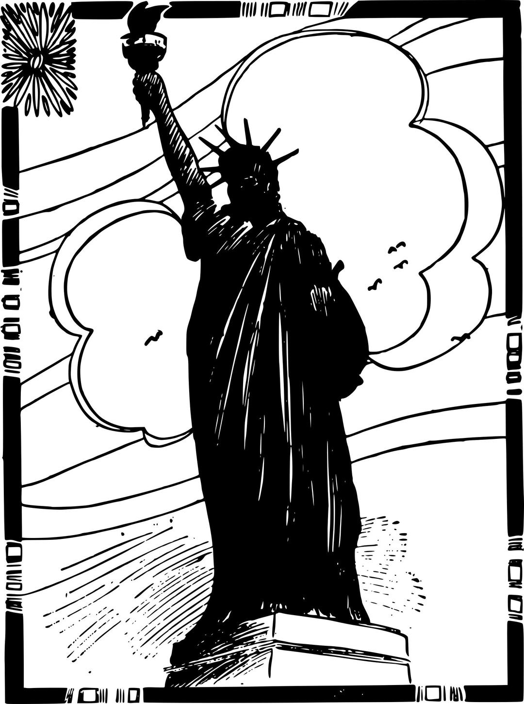 Statue of Liberty - Square png transparent