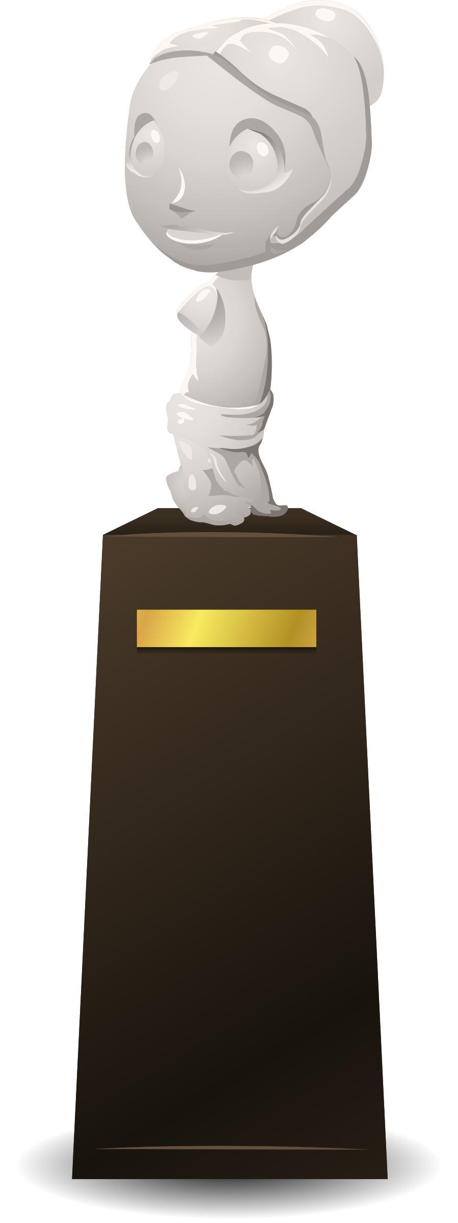 Statue on a pedestal from Glitch png transparent