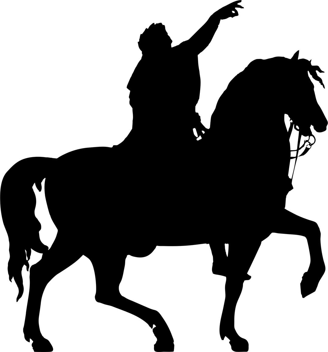 Statue Silhouette png transparent