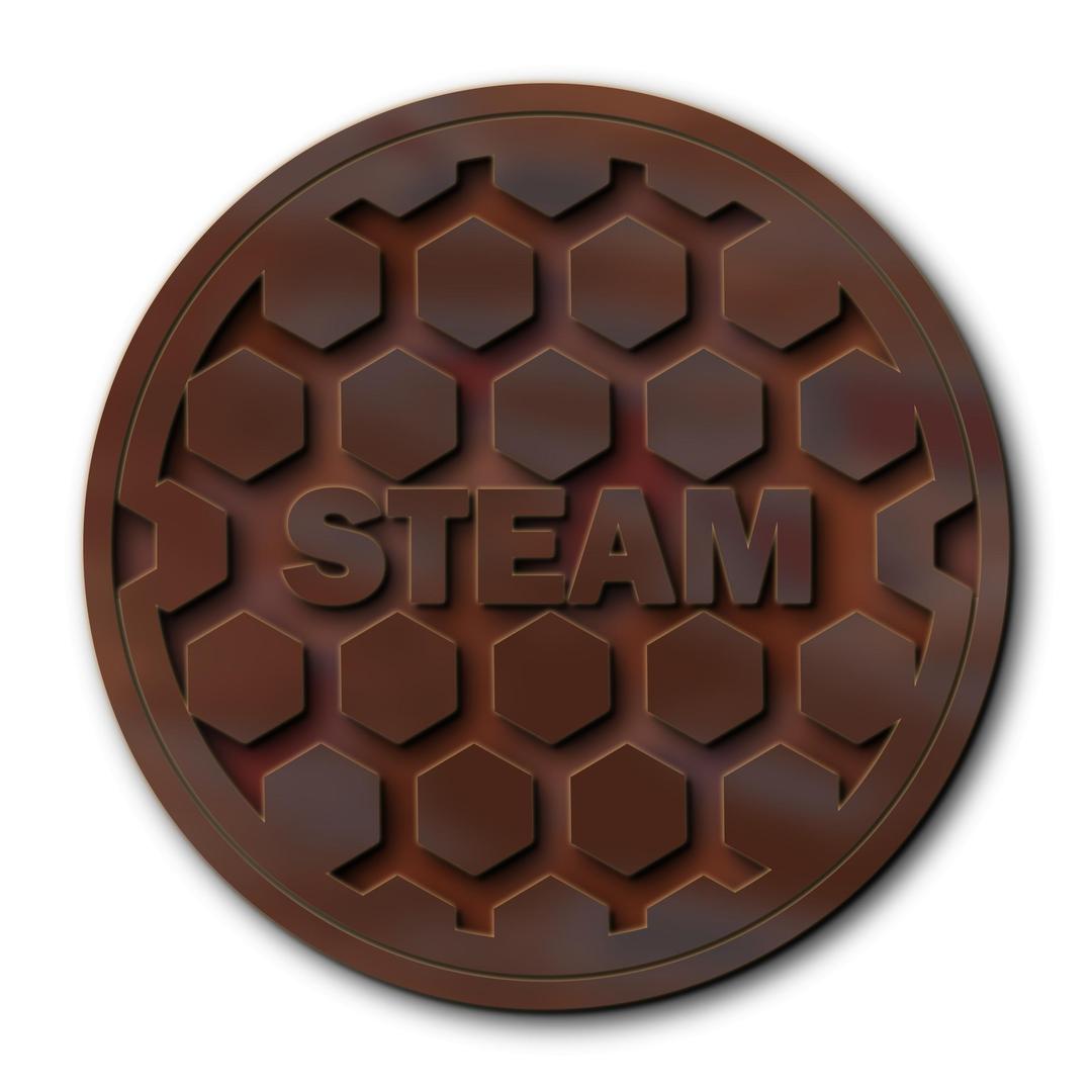 Steam Manhole Cover png transparent