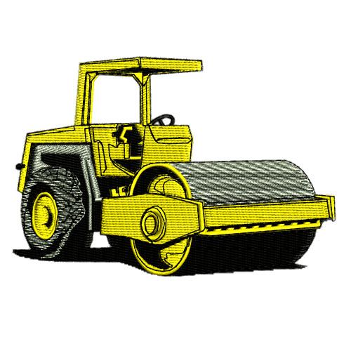 Steamroller Embroidery png transparent