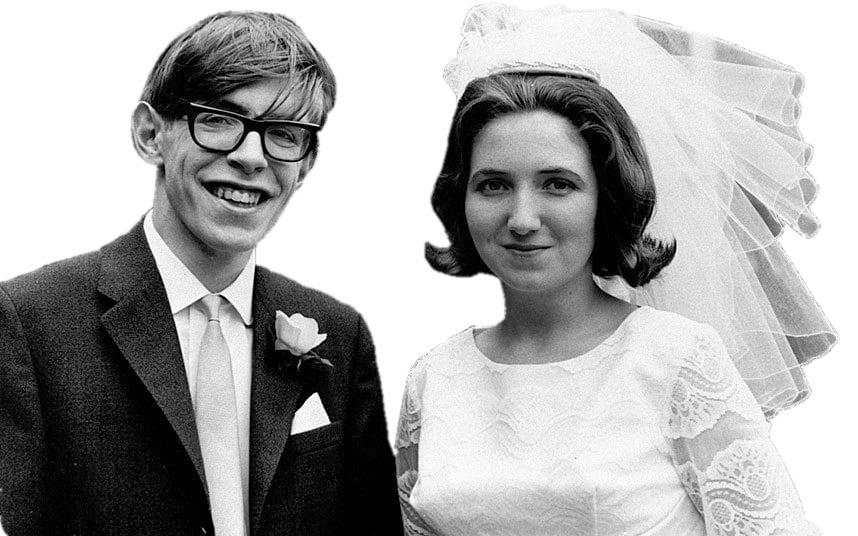 Stephen Hawking and His First Wife png transparent