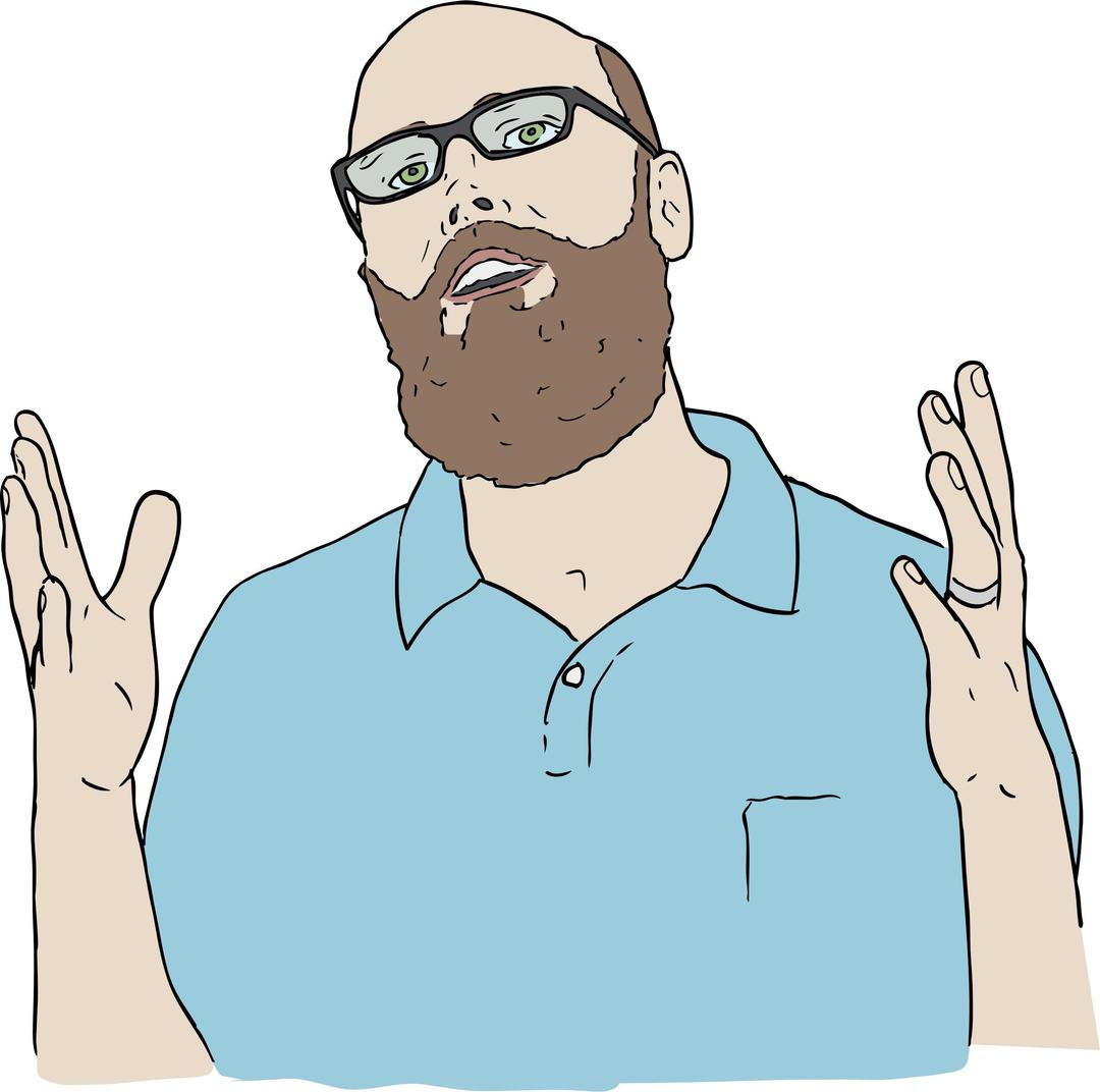 Steve Lambert with Hands Out png transparent