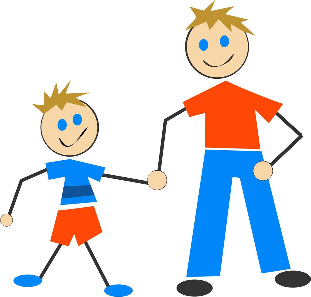 Stick Figure And Son png transparent