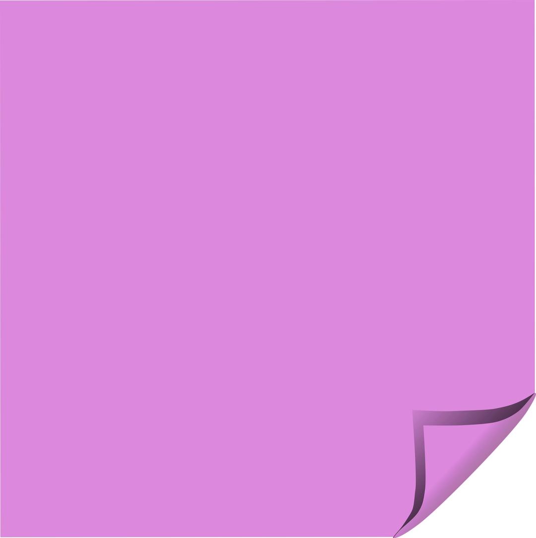 Sticky Note Purple Folded Corner png transparent