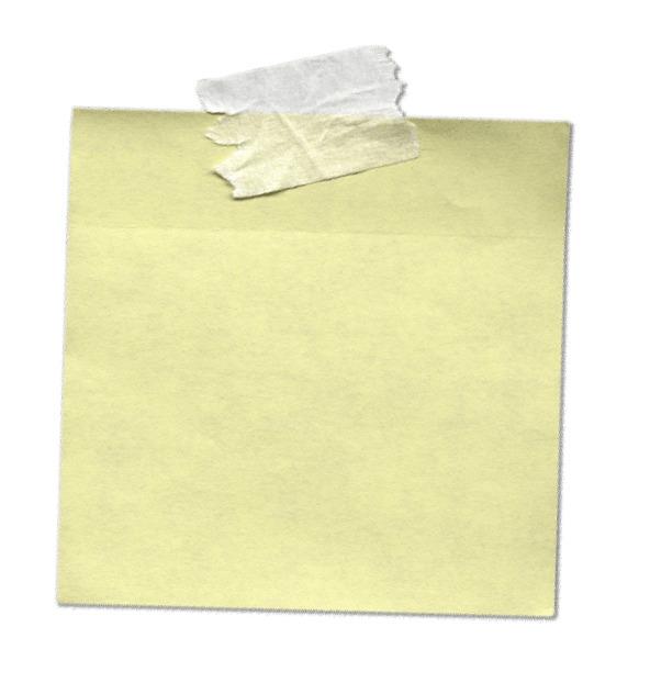Sticky Note With Tape png transparent