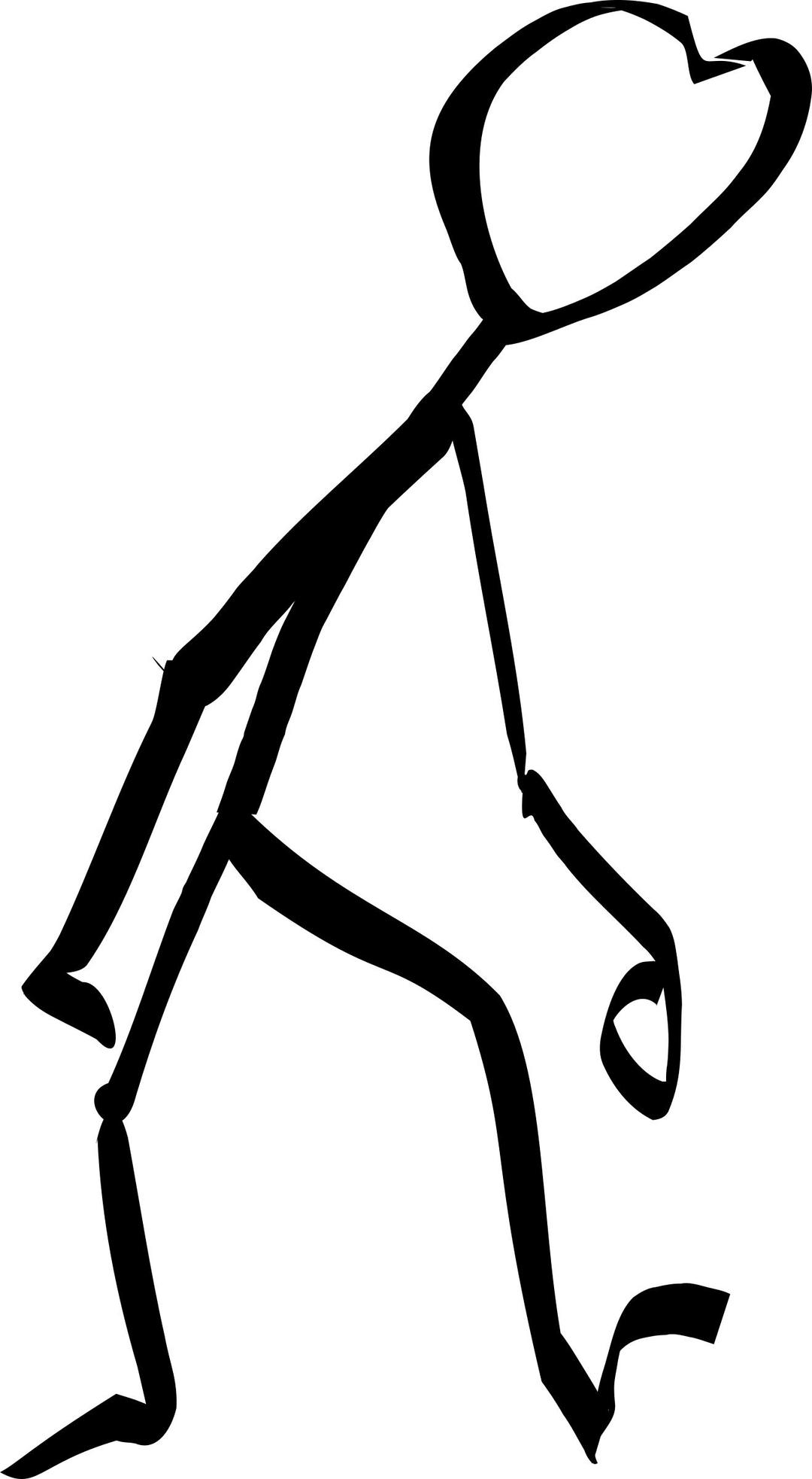 Stickyman tired png transparent