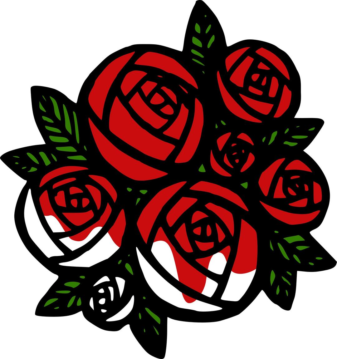 Still Somewhat Unpainted Roses png transparent