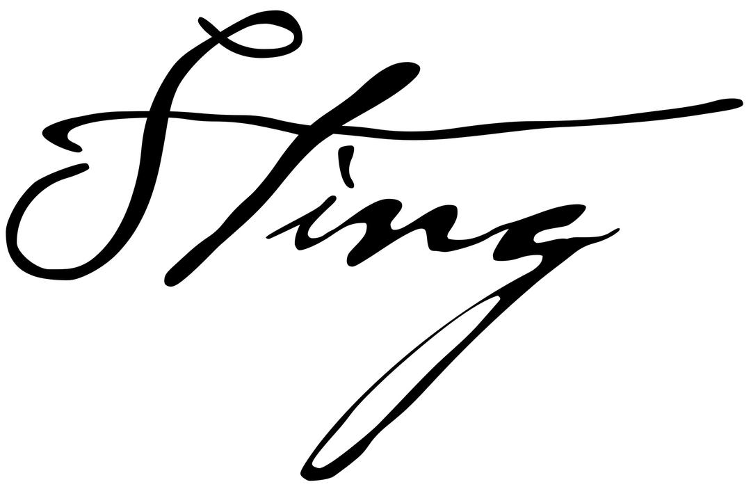 Sting Signature png transparent