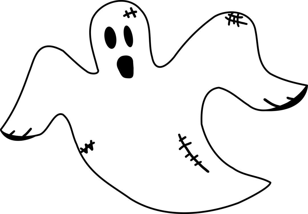 stitched ghost png transparent