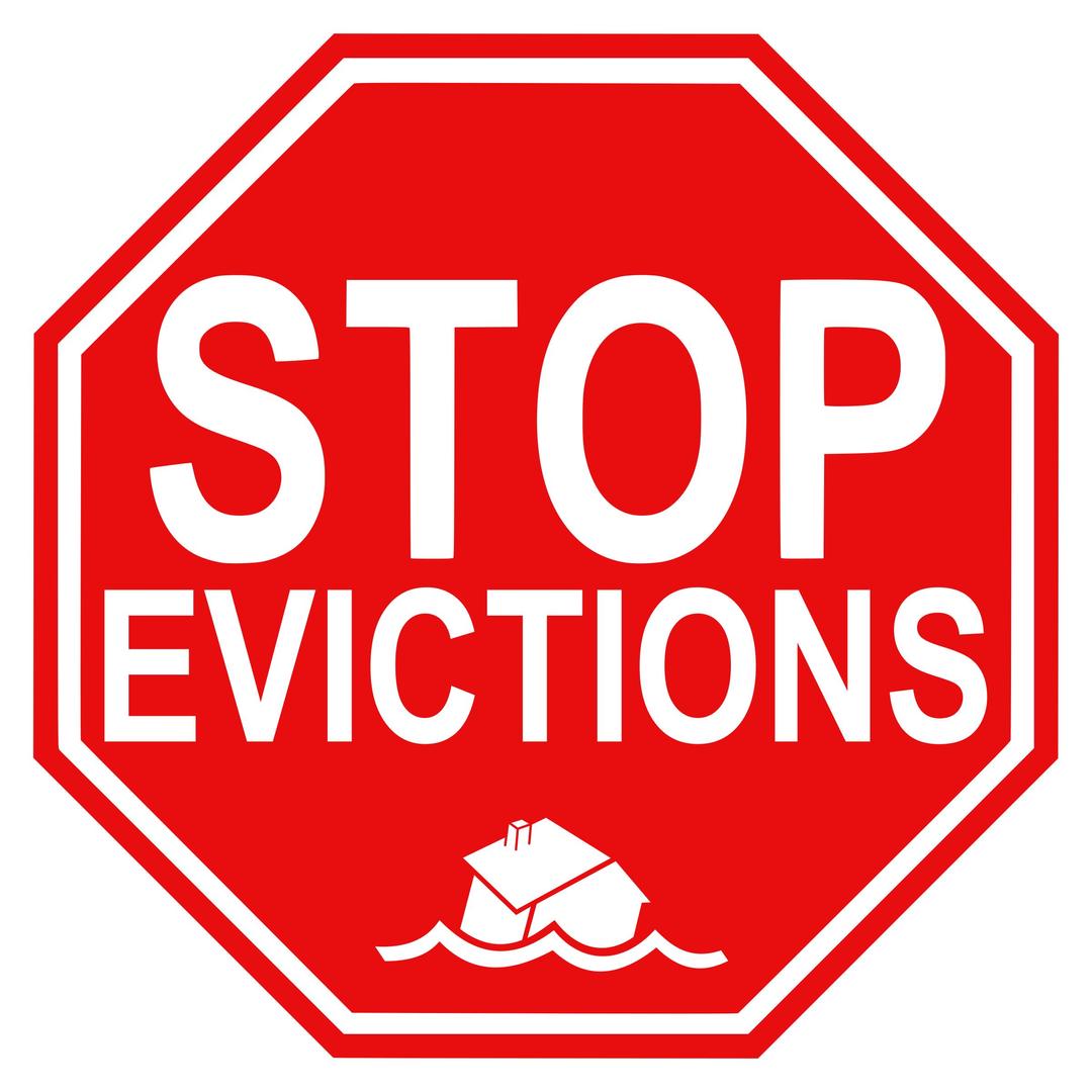 stop evictions png transparent