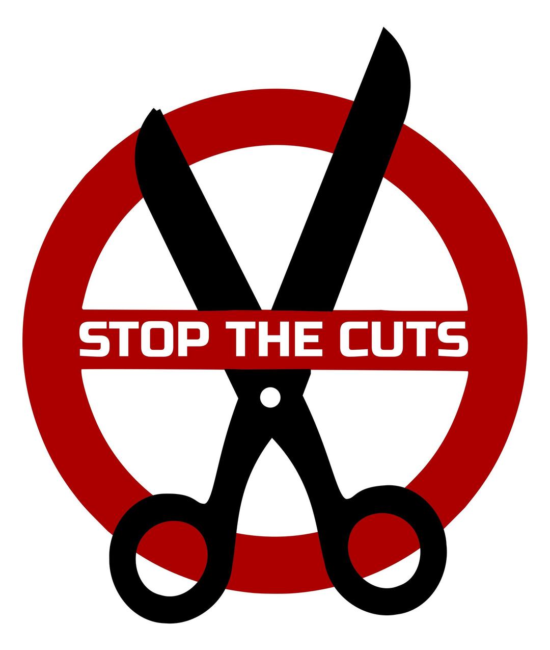 Stop the Cuts - No Cuts! png transparent