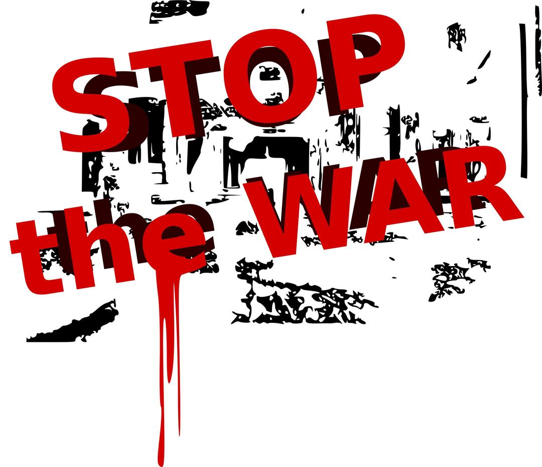 Stop The War png transparent