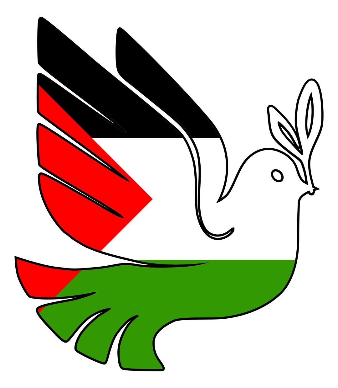 Stop the war - Peace for Palestine png transparent