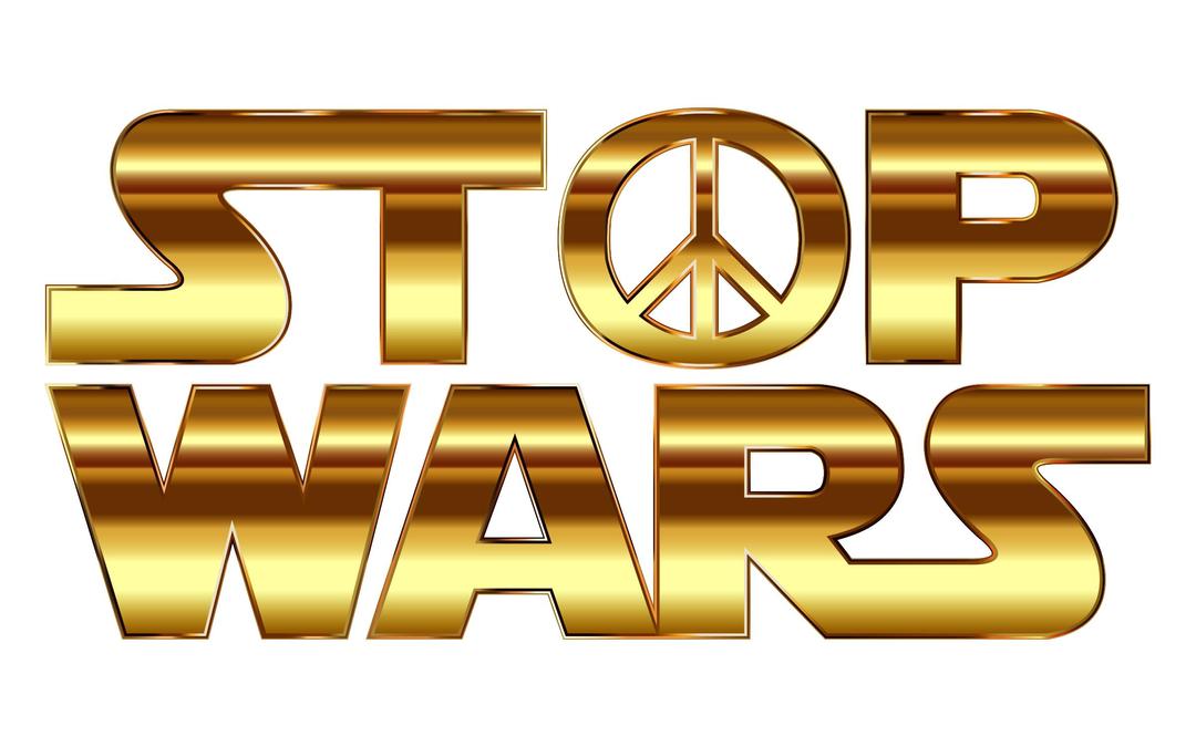 Stop Wars Gold Deeper Color Without Background png transparent