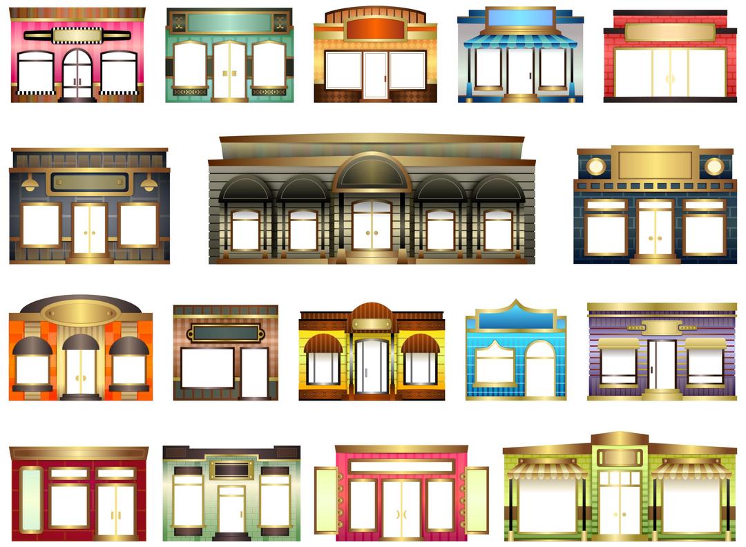 Store Fronts png transparent