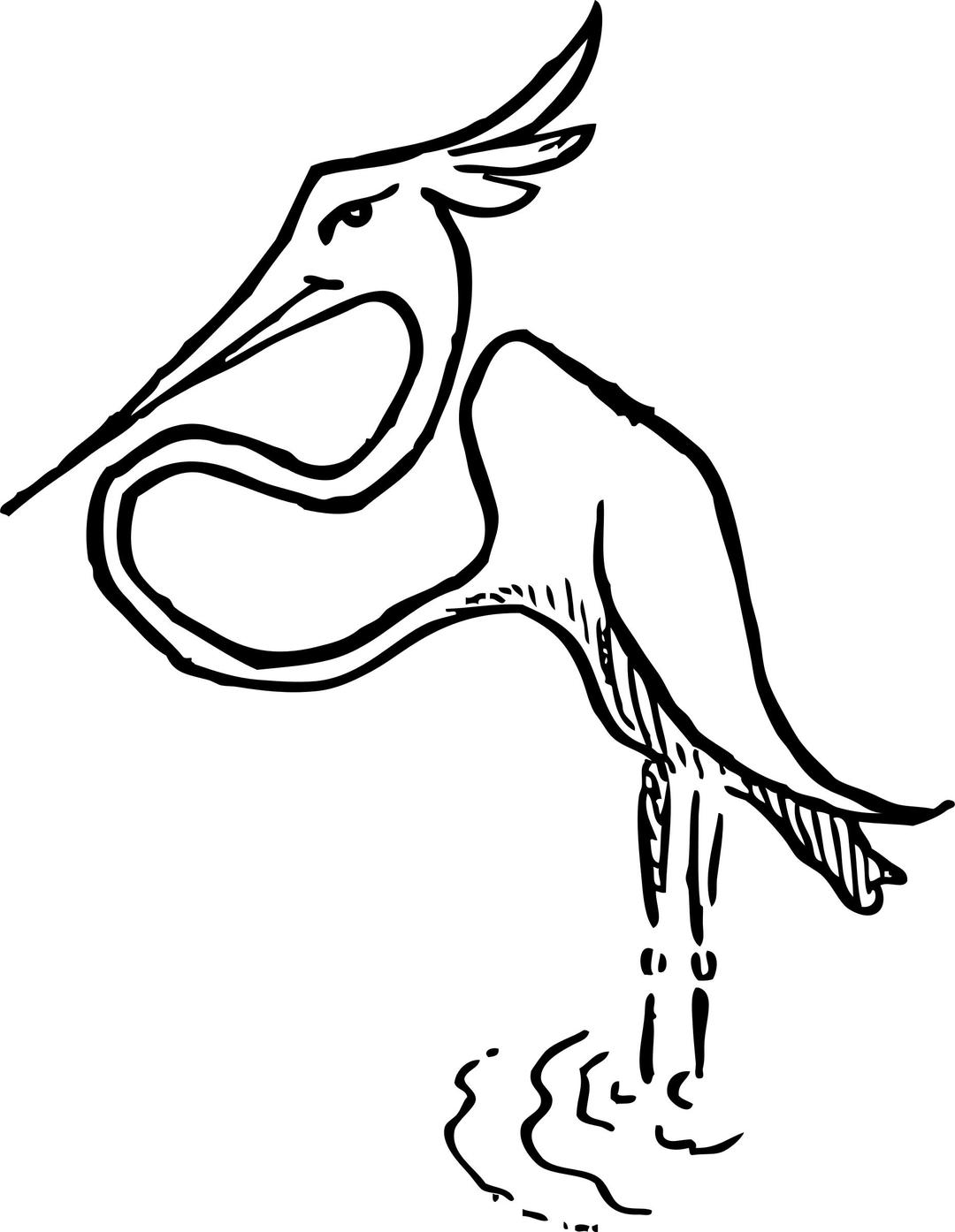 Stork png transparent